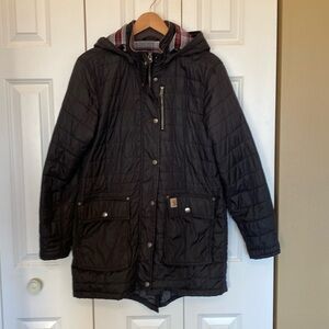 Carhartt Black Hooded Utility Jacket